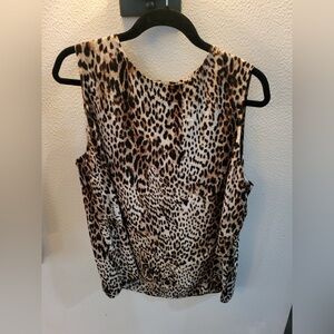Chico’s “Jade” classic layer tank - 3 (14-16) - Leopard Animal print - EXCELLENT